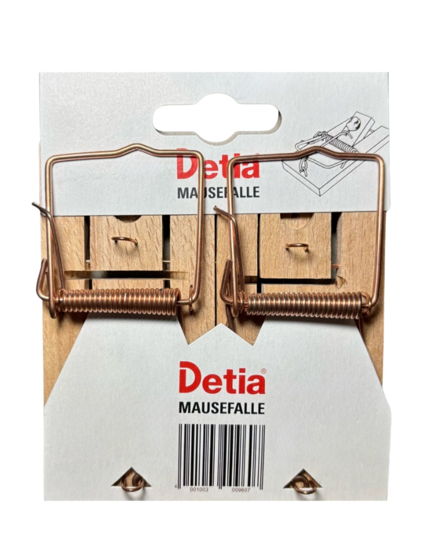 DETIA ® koka lamatas pret pelēm, 2 gb.