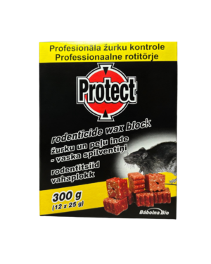 Protect wax blocks against rodents