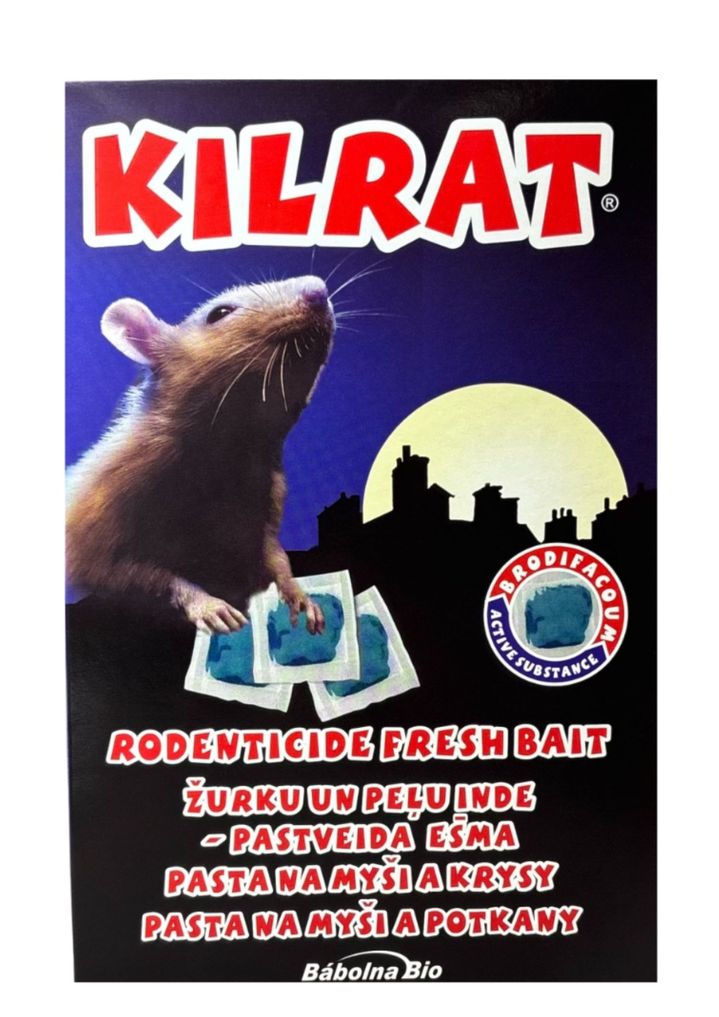 KILRAT ® pastveida inde peļu un žurku iznīcināšanai, 150 g