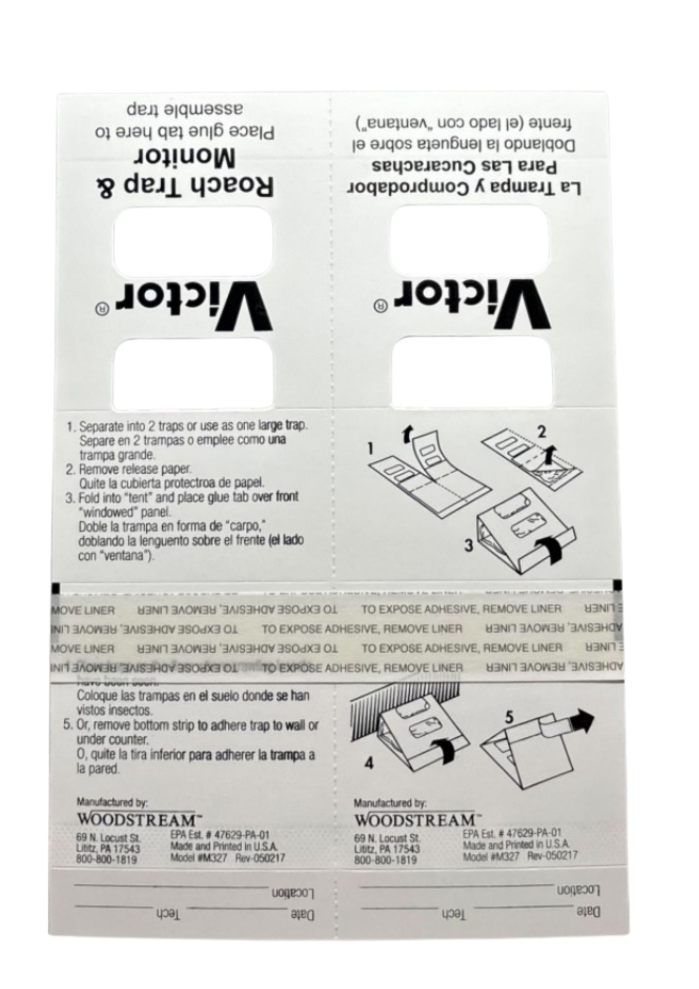 VICTOR ® adhesive traps for cockroaches