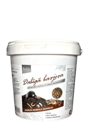 BIOFIX dabīgās granulas zemesvēžu, kurmju un kāpuru ierobežošanai, 1 kg