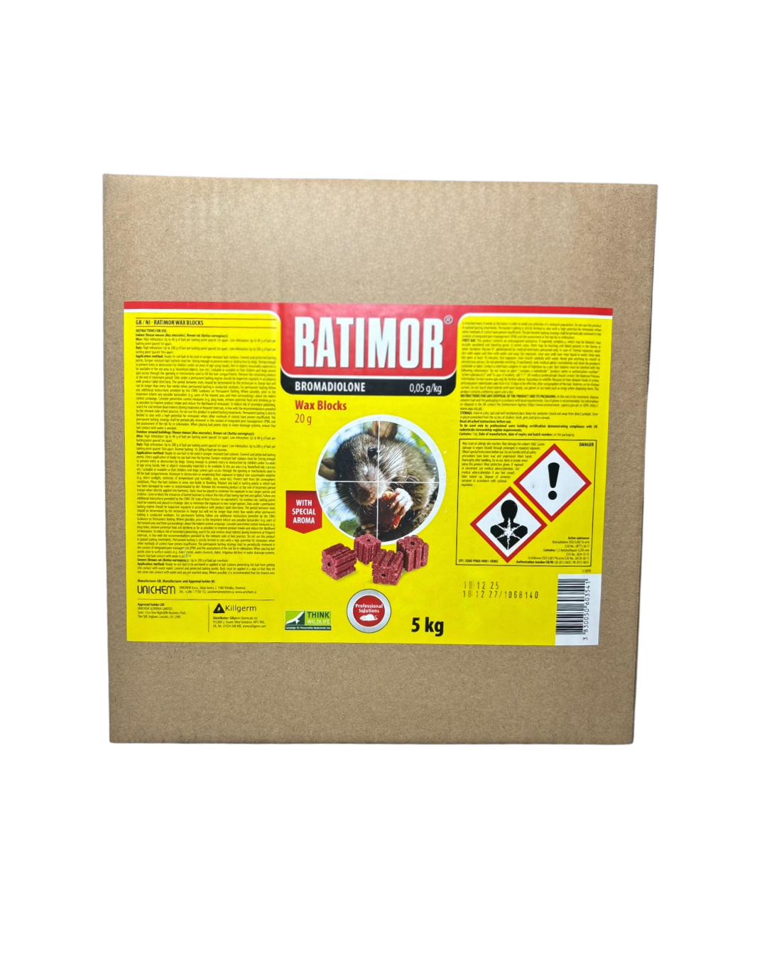 Ratimor vasks grauzējiem, 5 kg