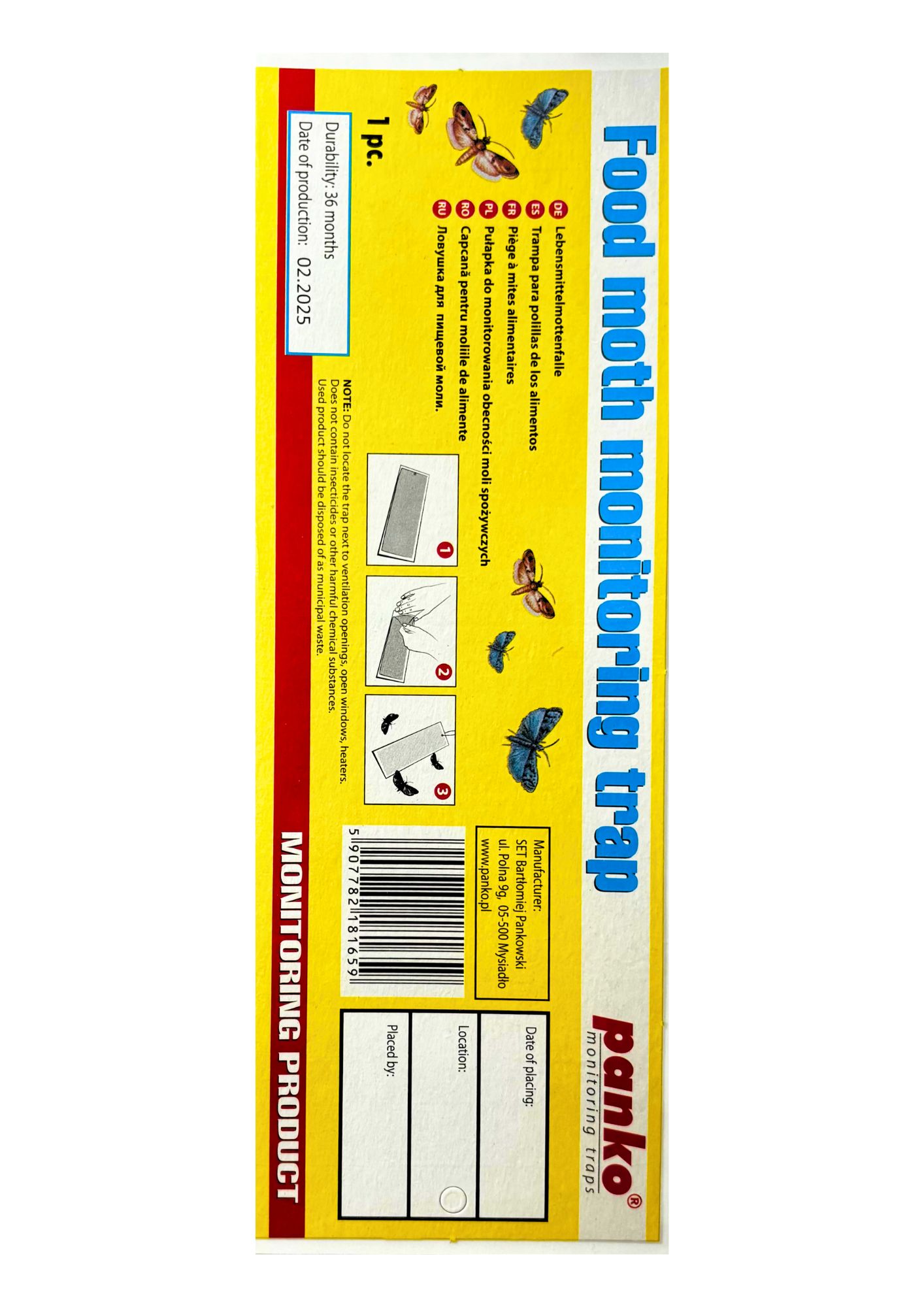 PANKO food moth trap, 1 pc.